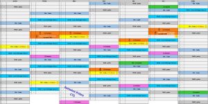 Calendrier Janvier - Juillet 2018